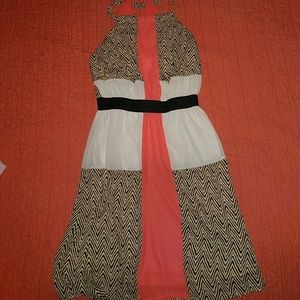 Adorable high waist low back dress!